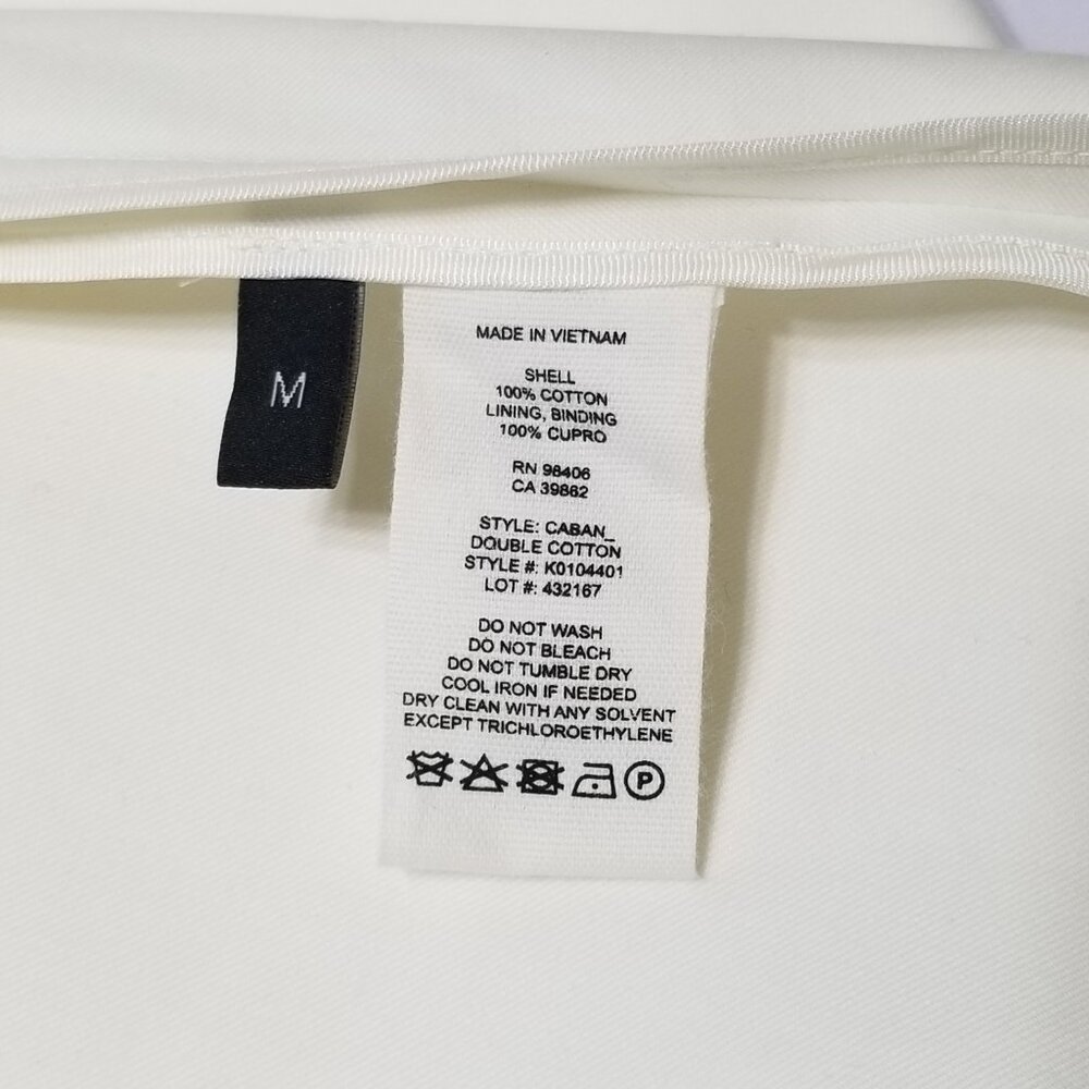 NWT Theory Women's Caban Double Cotton Coat Jacket in White Size S, M $695 - Picture 16 of 16